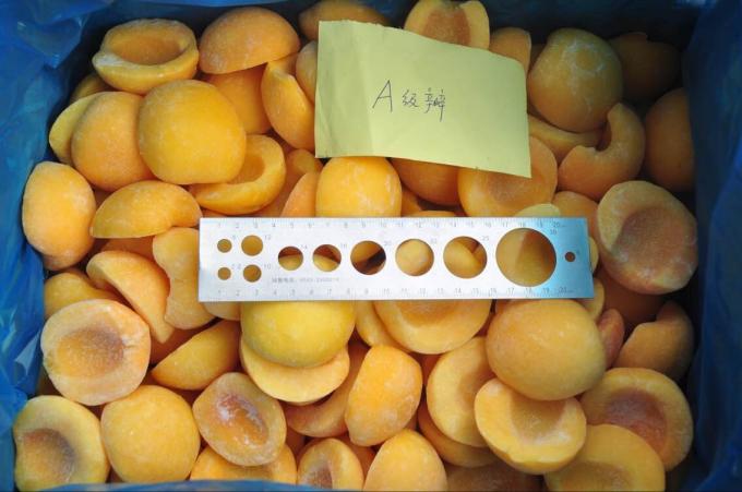 Sinocharm BRC-A 4-स्टार उत्पाद 1/2 आधा कट IQF आड़ू आधा थोक मूल्य 10kg थोक जमे हुए पीले आड़ू जूस पेय के लिए 1