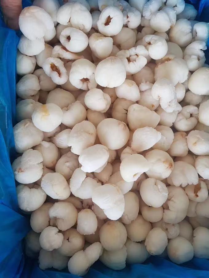 फ्रीज पूर्ण छील लीची थोक कार्टन पैकेजिंग में IQF मीठा स्वाद लीची फल आम के साथ संरक्षित फलों की किस्म 4