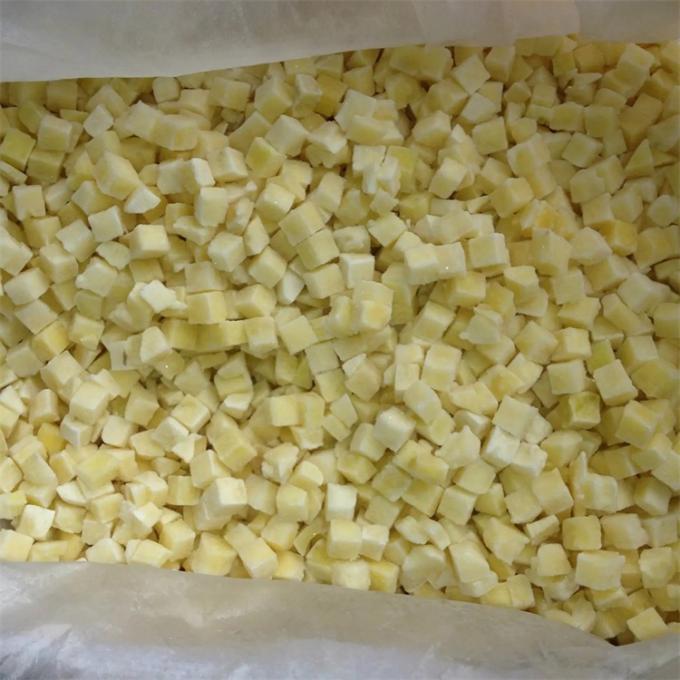 प्रमाणित गुणवत्ता IQF फ्रोजन आलू के पासे फ्रोजन सब्जियों के पेशेवर निर्माता 7